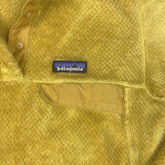 Patagonia Fleece Women Small Gold Re-Tool Snap-T Nectar Prairie Rare Colorway - Picture 3 of 12